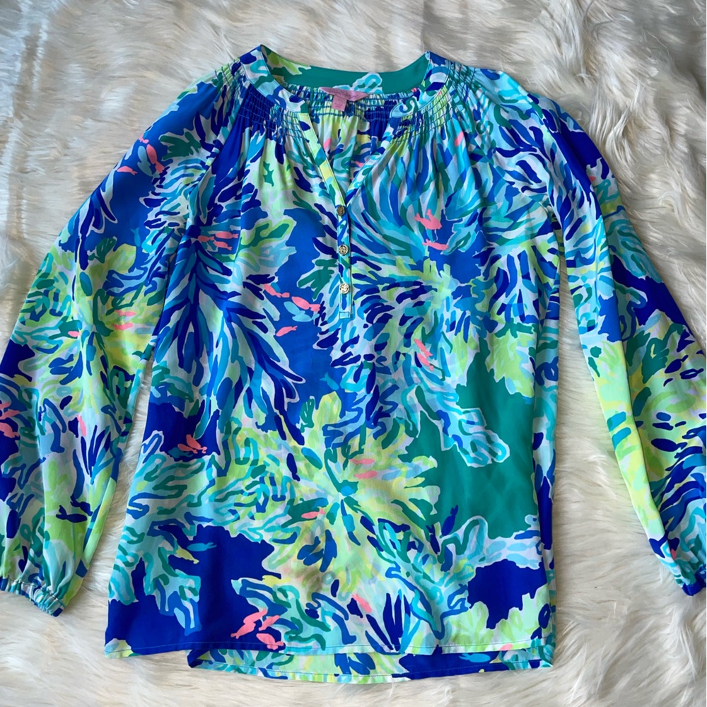 Lilly Pulitzer Elsa Silk Top
